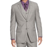 Alfani Red Label Mens Grey Sharkskin Jacket Alfani Red Label Mens Grey Sharkskin Jacket