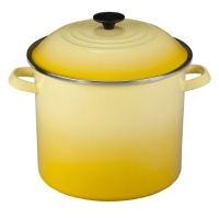 Le Creuset Enameled Steel Stock Pot with Lid, 12-Quart, Soleil Le Creuset Enameled Steel Stock Pot with Lid, 12-Quart, Soleil