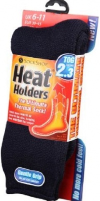 Heat Holders Thermal Socks, Men's Original, US Shoe Size 7-12, Navy Heat Holders Thermal Socks, Men's Original, US Shoe Size 7-12, Navy