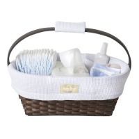 Munchkin Sarabear Portable Diaper Caddy, White Waffle Munchkin Sarabear Portable Diaper Caddy, White Waffle