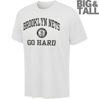 Brooklyn Nets Big & Tall T-Shirt, White Brooklyn Nets Big & Tall T-Shirt, White