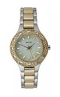 DKNY Two-Tone with Glitz Stainless Steel Women's watch #NY8742