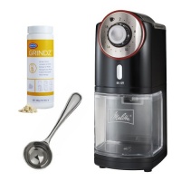 Melitta 80395 Burr Coffee Grinder with Grinder Cleaner and Coffee Measure Melitta 80395 Burr Coffee Grinder with Grinder Cleaner and Coffee Measure