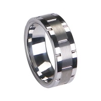 CleverEve Tungsten Carbide Ring 8mm High Polished & Slotted Brushed Center Tungsten Wedding Band (From Size 6 to 13) CleverEve Tungsten Carbide Ring 8mm High Polished & Slotted Brushed Center Tungsten Wedding Band (From Size 6 to 13)