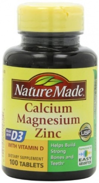 Nature Made Calcium, Magnesium, and Zinc with Vitamin D, With D-3 100 Tablets (Pack of 3) Nature Made Calcium, Magnesium, and Zinc with Vitamin D, With D-3 100 Tablets (Pack of 3)
