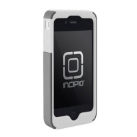 Incipio iPhone 4/4S SILICRYLIC Hard Shell Case with Silicone Core - 1 Pack - Carrying Case - Retail Packaging - White/Silver Incipio iPhone 4/4S SILICRYLIC Hard Shell Case with Silicone Core - 1 Pack - Carrying Case - Retail Packaging - White/Silver