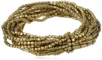 Kenneth Cole New York Seed Bead Boost Gold Seed Bead Multi-Row Stretch Bracelet, 7.5 Kenneth Cole New York Seed Bead Boost Gold Seed Bead Multi-Row Stretch Bracelet, 7.5