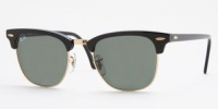 Ray-Ban RB3016 Classic Clubmaster Sunglasses 49 mm, Non-Polarized, Black/Black Ray-Ban RB3016 Classic Clubmaster Sunglasses 49 mm, Non-Polarized, Black/Black