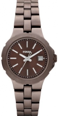 Fossil Sylvia Three Hand Stainless Steel Watch Brown Fossil Sylvia Three Hand Stainless Steel Watch Brown