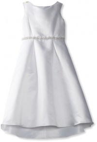 Us Angels Girls 7-16 The Elegant With High-Lo Hem, White, 8