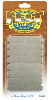 Slipstick CB041 1/2-Inch by 2-5/8-Inch Strip Heavy Duty Self-Stick Felt, Oatmeal Slipstick CB041 1/2-Inch by 2-5/8-Inch Strip Heavy Duty Self-Stick Felt, Oatmeal