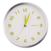 DecoMates Non-Ticking Silent Wall Clock, Early Spring, Green Tea DecoMates Non-Ticking Silent Wall Clock, Early Spring, Green Tea