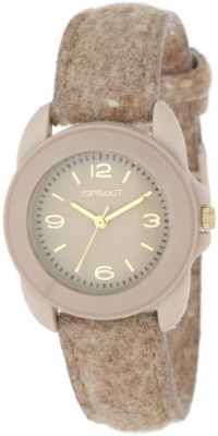 Sprout Unisex ST/1055TNTN Bamboo Dial Tan Wool Felt Strap Watch Sprout Unisex ST/1055TNTN Bamboo Dial Tan Wool Felt Strap Watch
