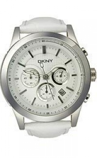 DKNY Sport White Leather Chronograph White Dial Men's Watch #NY1439 DKNY Sport White Leather Chronograph White Dial Men's Watch #NY1439