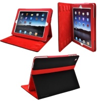 Ionic 2-Tone Designer Leather Case Cover with stand and Sleep/Wakeup support for Apple iPad 2, iPad 3, iPad 4, iPad 2nd, iPad 3rd, iPad 4th Generation AT&T Verizon 4G LTE (Black/Red). Automatically Wakes and Puts iPad 3 to sleep. Ships with Screen Protect Ionic 2-Tone Designer Leather Case Cover with stand and Sleep/Wakeup support for Apple iPad 2, iPad 3, iPad 4, iPad 2nd, iPad 3rd, iPad 4th Generation AT&T Verizon 4G LTE (Black/Red). Automatically Wakes and Puts iPad 3 to sleep. Ships with Screen Protect