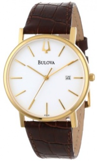 Bulova Men's 97B100 Strap White Dial Watch Bulova Men's 97B100 Strap White Dial Watch