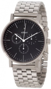 a.b. art Men's OC103B Series OC Stainless Steel Swiss Quartz Chrono Black Dial and Metal Bracelet Watch a.b. art Men's OC103B Series OC Stainless Steel Swiss Quartz Chrono Black Dial and Metal Bracelet Watch
