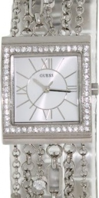 GUESS U0140L1 Silver-Tone Embellished Bracelet Watch GUESS U0140L1 Silver-Tone Embellished Bracelet Watch