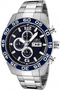 Invicta Men's 1013 II Collection Stainless Steel Dark Blue Dial Watch Invicta Men's 1013 II Collection Stainless Steel Dark Blue Dial Watch