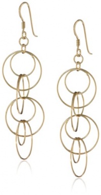 Sterling Silver Circle Link Drop Earrings Sterling Silver Circle Link Drop Earrings