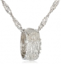 The Vatican Library Collection Vatican Carded Ring Pendant Necklaces Silver-Tone Our Lady of Guadalupe Health Ring Pendant Necklace, 16 The Vatican Library Collection Vatican Carded Ring Pendant Necklaces Silver-Tone Our Lady of Guadalupe Health Ring Pendant Necklace, 16