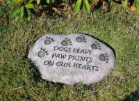 Evergreen 84576 Garden Stone, Dogs Leave Paw Prints on Our Hearts, 12-Inches x 7.5-Inches Evergreen 84576 Garden Stone, Dogs Leave Paw Prints on Our Hearts, 12-Inches x 7.5-Inches