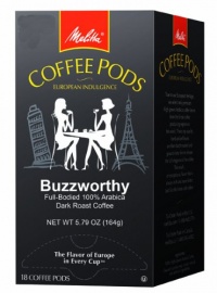 Melitta Buzzworthy Coffee Pods, Dark Roast Coffee, 18 Count (Pack of 4) Melitta Buzzworthy Coffee Pods, Dark Roast Coffee, 18 Count (Pack of 4)
