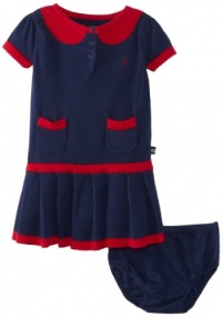 Nautica Baby-Girls Infant Sweater Dress with Peter Pan Collar, Naval Blue, 18 Months Nautica Baby-Girls Infant Sweater Dress with Peter Pan Collar, Naval Blue, 18 Months