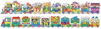 The Learning Journey Puzzle Doubles Giant ABC & 123 Train Floor Puzzle