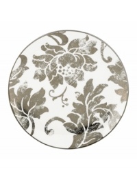 Mixing modern porcelain with antiqued blooms, the Silver Applique accent salad plates from Lenox have a fresh, romantic style. With platinum banding. Mixing modern porcelain with antiqued blooms, the Silver Applique accent salad plates from Lenox have a fresh, romantic style. With platinum banding.