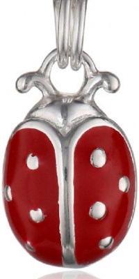 Sterling Silver Enamel Ladybug Charm