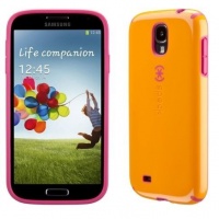 Speck Products CandyShell Samsung Galaxy S4 Case - AT&T Retail Packaging - Mango/Raspberry Speck Products CandyShell Samsung Galaxy S4 Case - AT&T Retail Packaging - Mango/Raspberry
