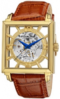 Stuhrling Original Men's 333N.3335K31 Classic Winchester Plaza Automatic Skeleton Gold Tone Watch Stuhrling Original Men's 333N.3335K31 Classic Winchester Plaza Automatic Skeleton Gold Tone Watch
