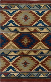 Rizzy Home SU2253 Southwest 2-Feet by 3-Feet Area Rug, Red Rizzy Home SU2253 Southwest 2-Feet by 3-Feet Area Rug, Red