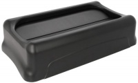 Rubbermaid Commercial Executive Series FG267360BLA Slim Jim Trash Can Swing Lid, Rectangular, 11.38 Width x 20.5 Depth x 5 Height Rubbermaid Commercial Executive Series FG267360BLA Slim Jim Trash Can Swing Lid, Rectangular, 11.38 Width x 20.5 Depth x 5 Height