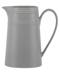 Elegance comes easy with the Fair Harbor pitcher. Durable stoneware in an oyster-gray hue is half glazed, half matte and totally timeless. From the kate spade new york dinnerware collection. Elegance comes easy with the Fair Harbor pitcher. Durable stoneware in an oyster-gray hue is half glazed, half matte and totally timeless. From the kate spade new york dinnerware collection.