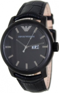 Armani Classic Collection Date Window Black Dial Men's Watch - AR0496 Armani Classic Collection Date Window Black Dial Men's Watch - AR0496