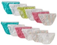 Fruit of the Loom Girls Bikini Cotton Panties 12-Pack (4-16 Years) Fruit of the Loom Girls Bikini Cotton Panties 12-Pack (4-16 Years)