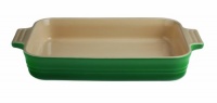 Le Creuset Stoneware 12-1/2-by-9-1/2-Inch Rectangular Baking Dish, Fennel Le Creuset Stoneware 12-1/2-by-9-1/2-Inch Rectangular Baking Dish, Fennel