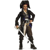 Pirates of the Caribbean 3 Captain Jack Sparrow Costume Medium (7-8) Pirates of the Caribbean 3 Captain Jack Sparrow Costume Medium (7-8)