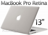 Kuzy - Retina 13-Inch FROST WHITE/CLEAR Rubberized Hard Case for MacBook Pro 13.3 with Retina Display A1502 / A1425 (NEWEST VERSION) Shell Cover - White/Clear Kuzy - Retina 13-Inch FROST WHITE/CLEAR Rubberized Hard Case for MacBook Pro 13.3 with Retina Display A1502 / A1425 (NEWEST VERSION) Shell Cover - White/Clear