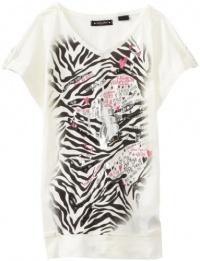 Baby Phat - Kids Girls 7-16 Banded Bottom Tee, Ivory, Large Baby Phat - Kids Girls 7-16 Banded Bottom Tee, Ivory, Large