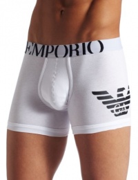 Emporio Armani Men's Eagle Boxer Brief, White, Large Emporio Armani Men's Eagle Boxer Brief, White, Large