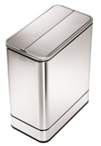simplehuman Butterfly Sensor Trash Can, Fingerprint-Proof Brushed Stainless Steel, 48 Liters /12.6 Gallons simplehuman Butterfly Sensor Trash Can, Fingerprint-Proof Brushed Stainless Steel, 48 Liters /12.6 Gallons