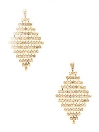 G by GUESS Women's Gold-Tone Geometric Rhinestone Earrings, GOLD G by GUESS Women's Gold-Tone Geometric Rhinestone Earrings, GOLD