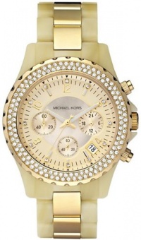 Michael Kors Women's MK5417 Madison Chronograph Horn and Gold Watch Michael Kors Women's MK5417 Madison Chronograph Horn and Gold Watch