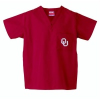 Oklahoma Sooners NCAA Classic Scrub 1 Pocket Top (Crimson) (X Large) Oklahoma Sooners NCAA Classic Scrub 1 Pocket Top (Crimson) (X Large)