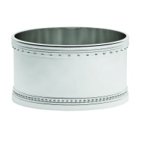 Vera Wang by Wedgwood Grosgrain Silver Plate Wine Coaster Vera Wang by Wedgwood Grosgrain Silver Plate Wine Coaster