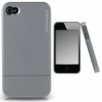 CaseCrown Metallic Glider Case for Apple iPhone 4 and 4S (AT&T, Sprint, & Verizon compatible) - Silver CaseCrown Metallic Glider Case for Apple iPhone 4 and 4S (AT&T, Sprint, & Verizon compatible) - Silver