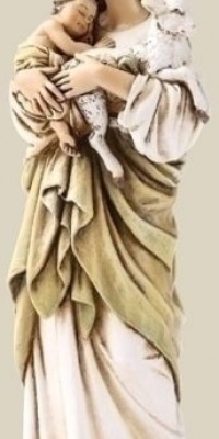 6 Madonna and Child with Lamb Statue Catholic Gift 6 Madonna and Child with Lamb Statue Catholic Gift
